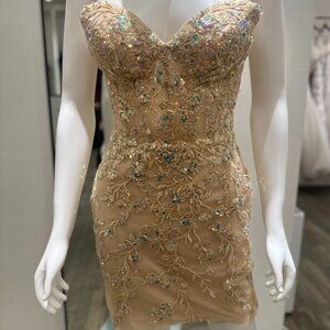 Elegance and Sparkle Lace short dress homecoming